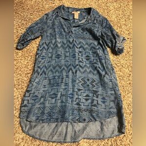 Philosophy Aztec Chambray Dress